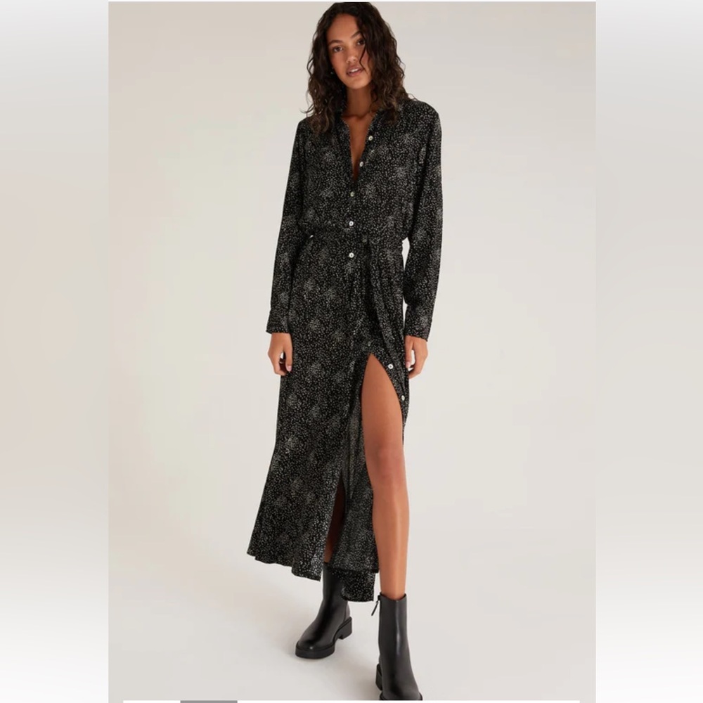 Z Supply Phoenix Dot Midi Dress L New NWT - Picture 2 of 8